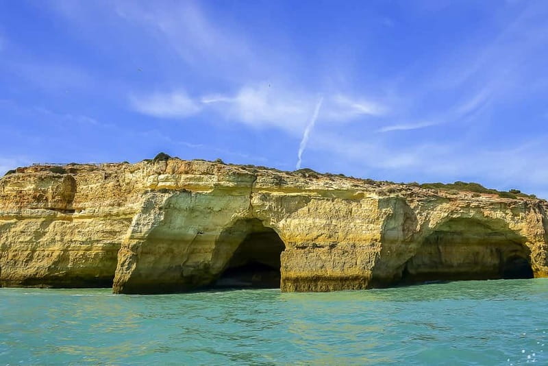 Portimão: Benagil Caves Speed Boat Tour with Sunset Option - Ferragudo and the castle on the river mouth