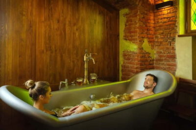 Beer and Wine Spa Bath with Salt Cave Experience