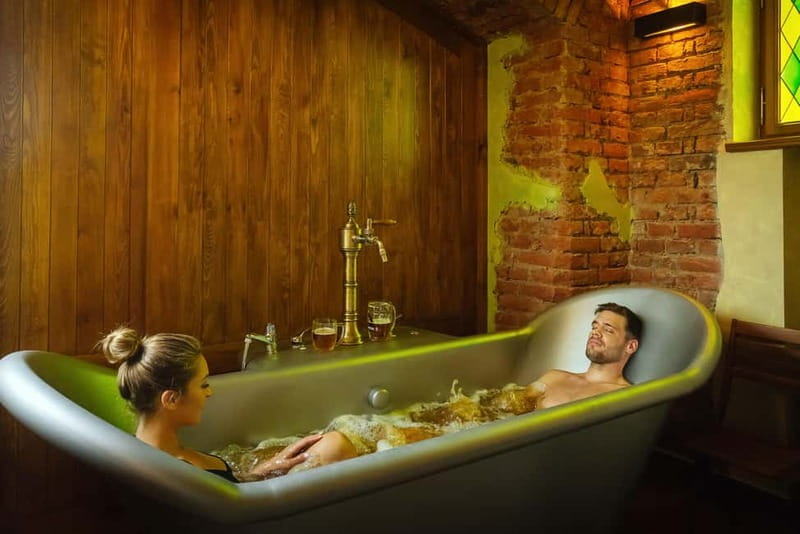 Prague: Beer and Wine Spa Bath with Salt Cave Experience - Choosing between the Bernard beer bath and wine spa