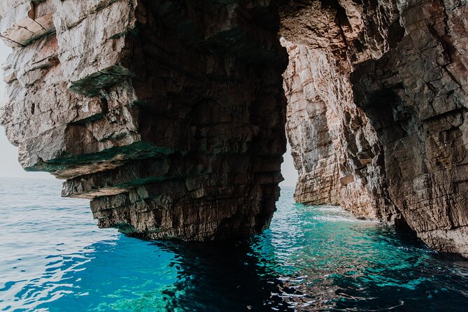 Private Blue cave, Mamma Mia and Hvar, 5 islands tour from Split - Stiniva Cove is a quick swim, not a beach day