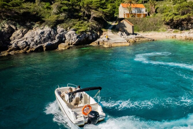 Private Boat Tour-Elafiti islands,Blue and green cave,Sandy Beach - Lokrum, Pigeon Caves, and the ride home