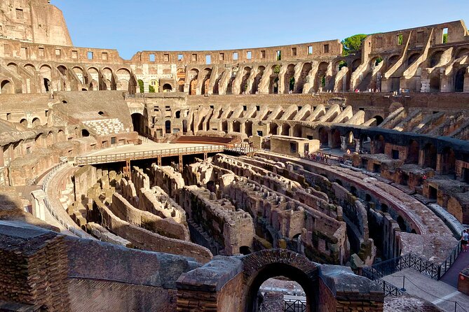 Private Guided Tour of Colosseum Underground OR Arena and Forum - Looking up at Roman engineering