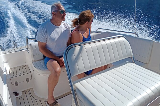 Private Luxury 6.5m 140hp Speedboat cruise Shipwreck & Blue Caves - Approaching Navagio Beach from the water