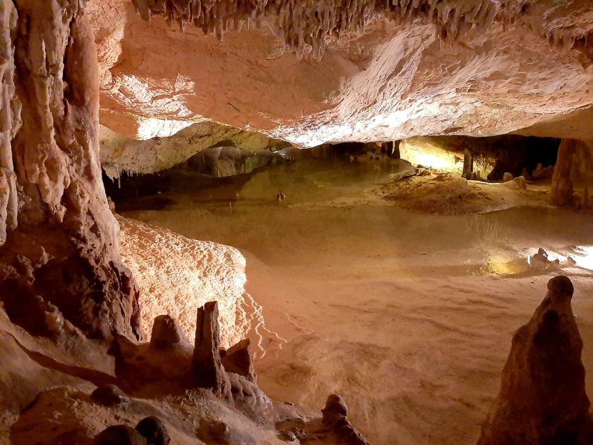 Puerto de San Miguel: Can Marçá Cave Guided Tour with Entry - Lights, sounds, and water effects