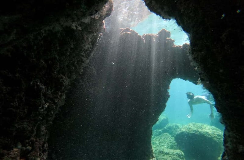 Pula: Cave Kayak, Snorkeling, Cliff Jumping All-in-one Tour - The briefing and first paddle