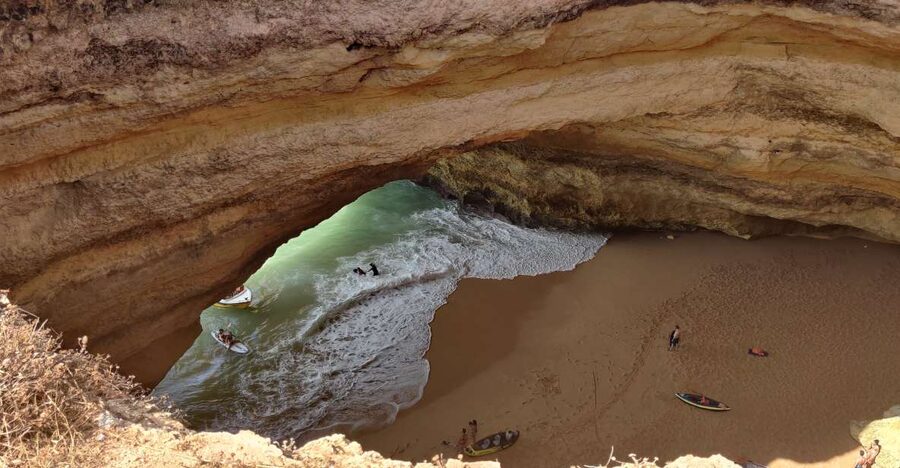 Quarteira: Benagil Cave Guided Catamaran Day Cruise & Drink - Setting out from Vilamoura Marina