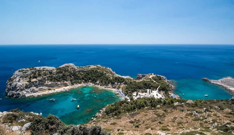 Rhodes: Anthony Quinn Bay & Sea Caves Snorkeling Cruise - Boarding a small, comfortable boat