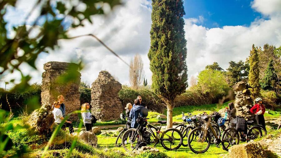 Rome: Appian Way Aqueducts Bike Tour (UPG Catacombs & Lunch) - Porta San Sebastiano and the first Roman road