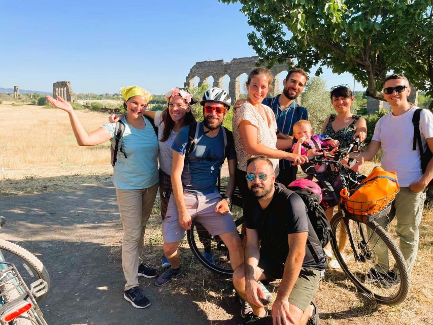 Rome: Appian Way & Catacomb Sunset E-bike Tour with Aperitif - Sunset at Parco degli Acquedotti