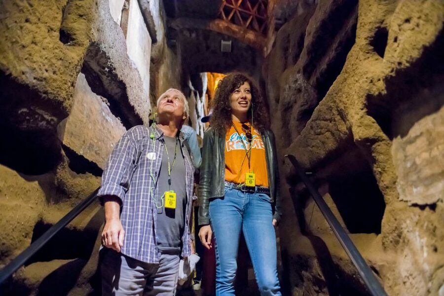 Rome: Catacomb of St. Callixtus and Appian Way Guided Tour - Meeting at Via Cavour and riding beyond the walls