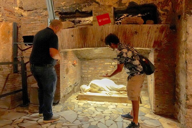 Rome Catacombs & Capuchin Crypts VIP Group Tour with Transfers - Riding along the Aurelian Walls and Appian Way
