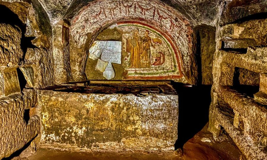 Rome: Guided Roman Catacombs Tour with Transfers - One hour through four levels of underground history