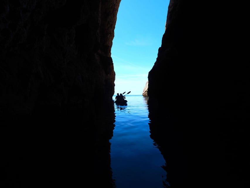 Sant Elm: Guided kayak tour to Cala en Tío with caves - One Hour in Clear Water