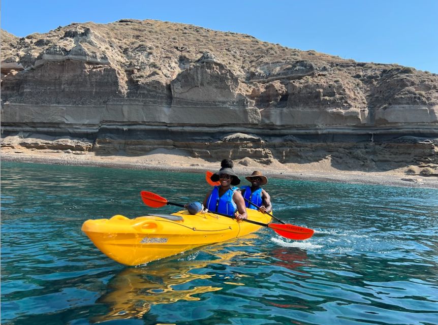 Santorini: Sea Caves Kayak Trip with Snorkeling and Picnic - The beach picnic is more than a lunch break