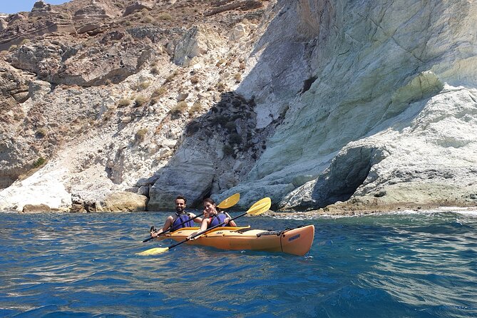 Santorini Sea Kayak - South Discovery, Small Group incl. Sea Caves and picnic - Sea caves and the quieter side of Santorini