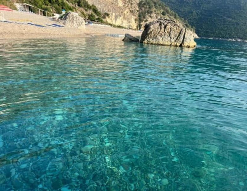 Sarandë: Boat Tour at Kroreza & Hidden Caves with Snorkeling - Kakome Beach offers a quieter bay