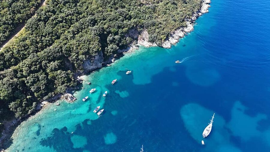 Sarandë: Boat Tour Turtle Cave Kakome & Krorez Snorkeling - Military Bay and Rrojdhes before returning