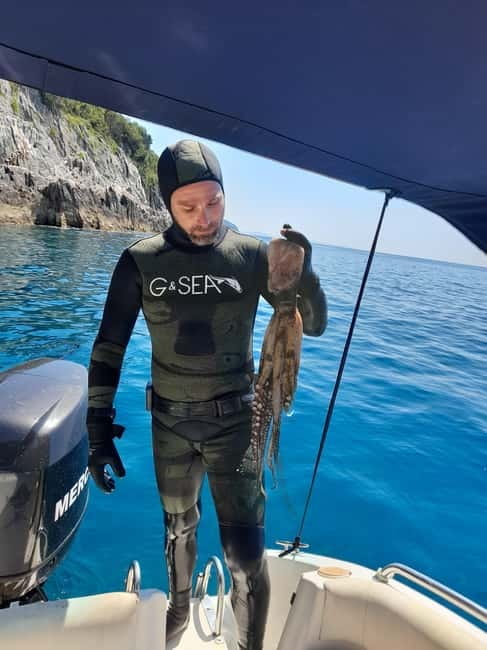 Sarande: Hidden Cave, Gremina, Kakome & Krorez Boat Tour - Kakome Bay is one of the visual highlights