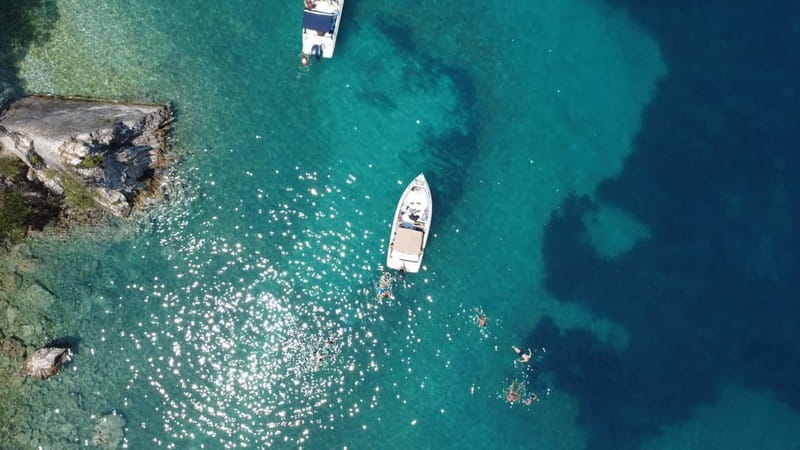 Sarande: Hidden Cave, Gremina, Kakome & Krorez Boat Tour - Krorez Beach gives the day its proper pause