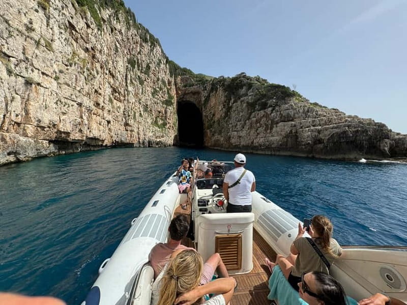 Secret Blue Cave & Grama Bay - Speed Boat Tour - Dafina Bay and Its Quiet Cave