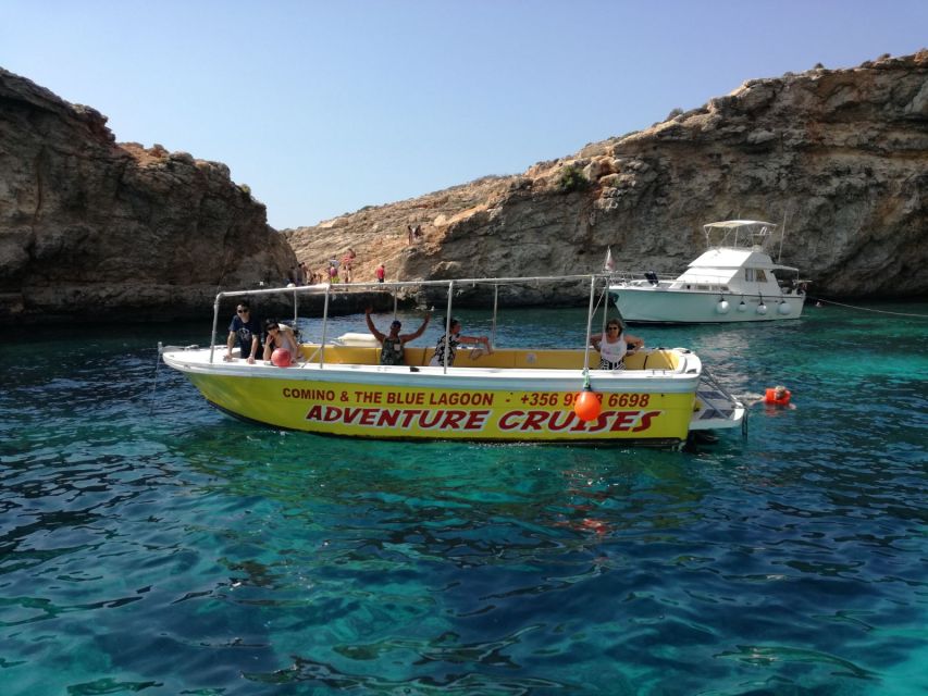 Sliema: Boat Trip to Comino Blue Lagoon, Gozo, and Caves - Blue Lagoon: beautiful, busy, and worth seeing