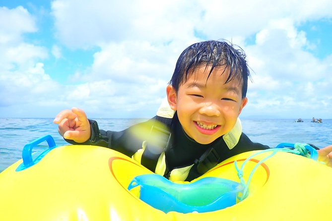 Snorkeling in the Blue Cave area【Okinawa Prefecture: Free feeding & photo images!English and Chinese speaking guide available! - Swimming toward the Blue Cave