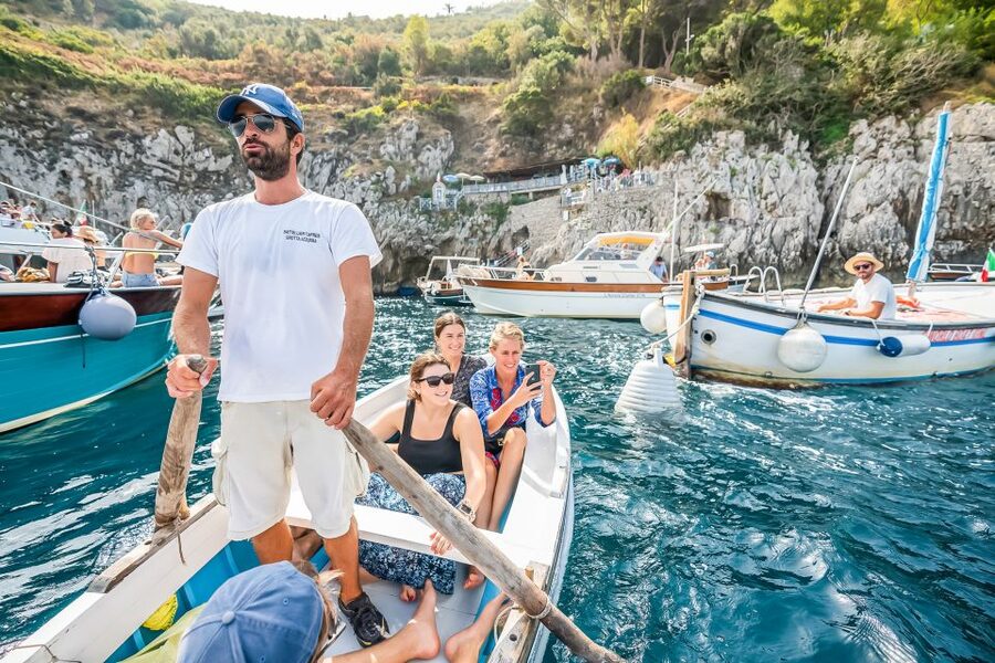 Sorrento: Exclusive Capri Boat Tour and Optional Blue Grotto - Swimming and snorkeling in the Tyrrhenian Sea