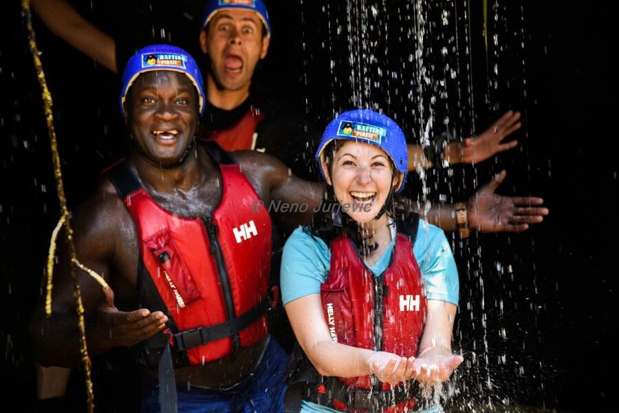 Split: Cetina River Rafting with Cliff Jumping and Cave Tour - The cave behind the waterfall needs a clear warning