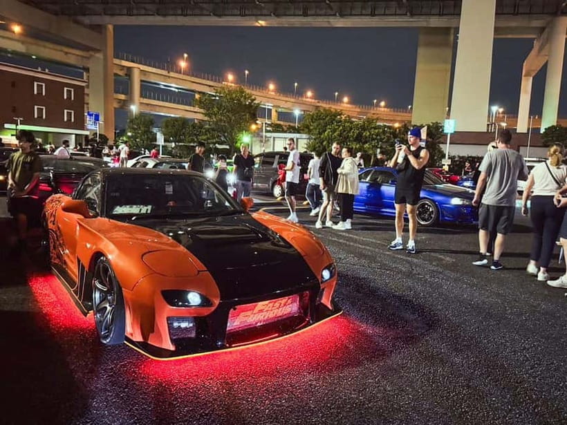Tokyo: Legendary JDM CAR Daikoku Underground Meetup - APIT Shinonome turns car culture into a shopping stop