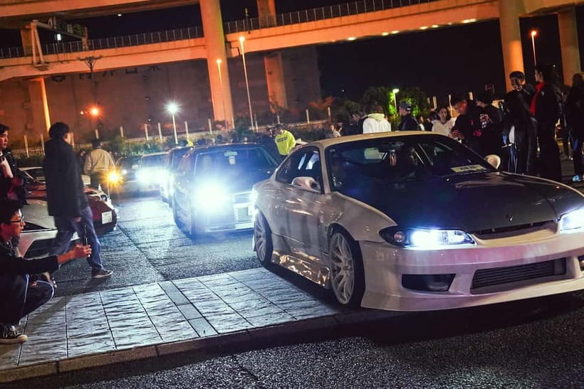 Tokyo: Legendary JDM CAR Daikoku Underground Meetup - Tokyo Tower finishes the evening with a photo stop