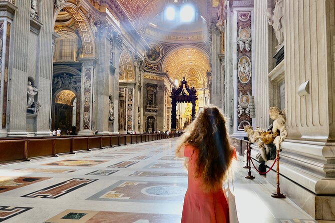 Tour of St Peter's Basilica with Dome Climb and Grottoes - Inside St. Peter’s Basilica: art on a giant scale