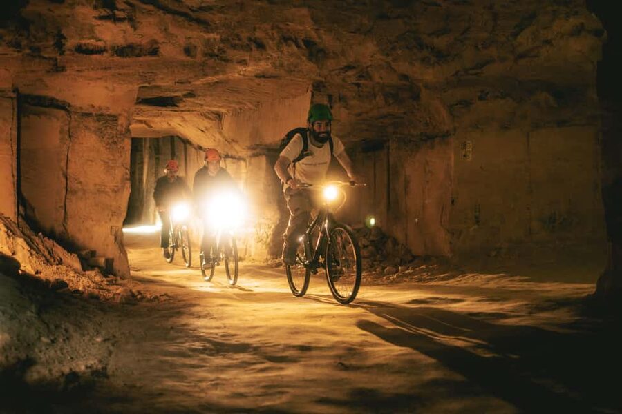 Valkenburg: Cave Biking Underground Bike Tour - Riding through narrow passages and tall chambers