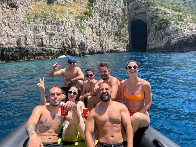 Vlora: Blue Cave and Grama Bay Full-Day Speedboat Tour - Haxhi Ali Cave: the dramatic first stop