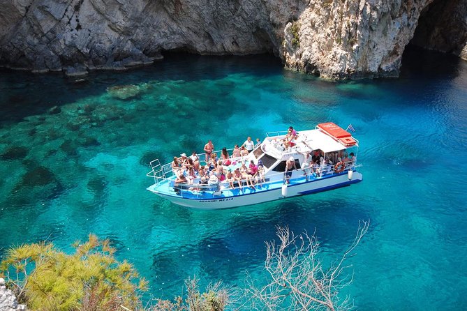 Zakynthos boat tour:Shipwreck& Local blue caves with 3 Swim Stops - What this Porto Vromi cruise is really like