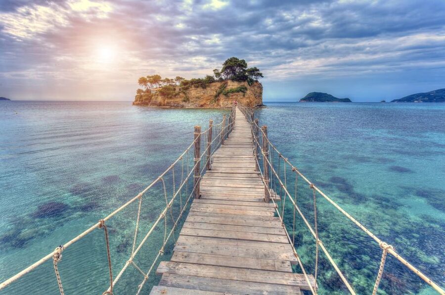 Zakynthos: Marathonisi, Cameo Island and Keri Caves Tour - Glass-bottom boat turtle spotting