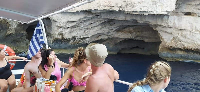 Zakynthos: Shipwreck Beach, Viewpoint, Blue Caves Day Tour - Therianos Family Farm closes the day well